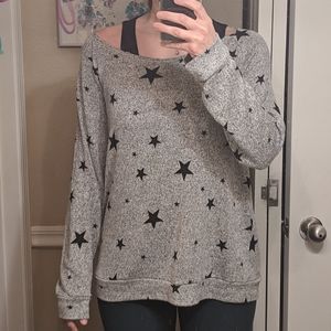 Gray 143 Story Shirt with Stars - One Size (M/L)